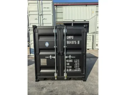 Contêiner marítimo preto de 12 pés da Rhino-Cross-Containers, ano 2025.